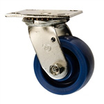 4 Inch Stainless Steel Swivel Caster - Solid Polyurethane Wheel