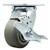 Service Caster #30 Series stainless steel swivel casters with 4 inch non-marking thermoplastic rubber tread (flat face) on polyolefin core wheel and brake provide a washable caster solution.