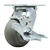 Service Caster #30 Series stainless steel swivel casters with 4 inch non-marking thermoplastic rubber tread (donut face) on polyolefin core wheel and brake provide a washable caster solution.