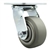 Service Caster #30 Series stainless steel swivel casters with 4 inch non-marking thermoplastic rubber tread (flat face) on polyolefin core wheel provide a washable caster solution.