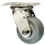 4 Inch Stainless Steel Swivel Caster - Thermoplastic Rubber on Poly Core Wheel