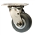 4 Inch Stainless Steel Swivel Caster - Thermoplastic Rubber on Poly Core Wheel