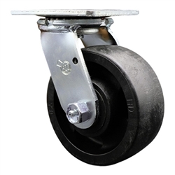 Service Caster #30 Series stainless steel swivel casters with 5 inch glass filled nylon wheel provide a washable caster solution.