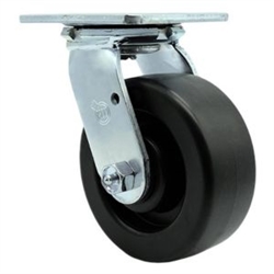 Service Caster #30 Series stainless steel swivel casters with 5 inch polyolefin wheel provide a washable caster solution.