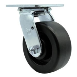 Service Caster #30 Series stainless steel swivel casters with 5 inch polyolefin wheel provide a washable caster solution.