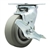 Service Caster #30 Series stainless steel swivel casters with 5 inch non-marking thermoplastic rubber tread (flat face) on polyolefin core wheel and brake provide a washable caster solution.