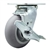 Service Caster #30 Series stainless steel swivel casters with 5 inch non-marking thermoplastic rubber tread (donut face) on polyolefin core wheel and brake provide a washable caster solution.