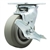 Service Caster #30 Series stainless steel swivel casters with 5 inch non-marking thermoplastic rubber tread (flat face) on polyolefin core wheel and brake provide a washable caster solution.