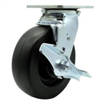 Service Caster #30 Series stainless steel swivel casters with 6 inch polyolefin wheel and brake provide a washable caster solution.