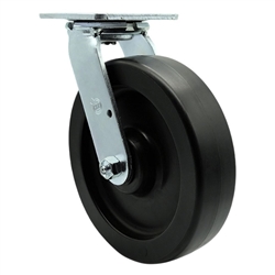 Service Caster #30 Series stainless steel swivel casters with 8 inch polyolefin wheel provide a washable caster solution.