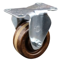 3 inch Grade 316 Stainless Steel Rigid Caster with High Temperature Phenolic Wheel