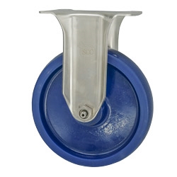 5" Stainless Steel Rigid Caster with Polyurethane Wheel