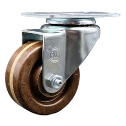 3-1/2 inch Grade 316 Stainless Steel Swivel Caster with High Temperature Phenolic Wheel