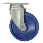 5" Stainless Steel  Swivel Caster with Polyurethane Wheel