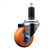 Service Caster 1-1/4 inch expanding stem 316 stainless steel swivel caster with a 3 inch orange polyurethane wheel. Featuring stainless steel components, these casters are ideal for any equipment with round or square tube legs.