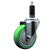 Service Caster 1-1/8 inch expanding stem 316 stainless steel swivel caster with a 4 inch green polyurethane wheel. Featuring stainless steel components, these casters are ideal for any equipment with round or square tube legs.