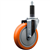 Service Caster 1 inch expanding stem 316 stainless steel swivel caster with a 5 inch orange polyurethane wheel. Featuring stainless steel components, these casters are ideal for any equipment with round or square tube legs.