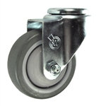 3" Stainless Steel Bolt Hole Caster with Polyurethane Tread