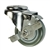3" Stainless Steel Bolt Hole Caster with Polyurethane Tread and Brake