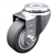 Stainless steel bolt hole swivel casters with 3-1/2 inch thermoplastic rubber tread wheel