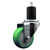 Service Caster 1-3/4 inch expanding stem  stainless steel swivel caster with a 3 inch green polyurethane wheel. Featuring stainless steel components, these casters are ideal for any equipment with round or square tube legs.