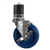 5" Expanding Stem Stainless Steel  Swivel Caster with Solid Polyurethane Tread and brake