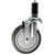 5" Stainless Steel Expanding Stem Swivel Caster with a Thermoplastic Rubber Wheel