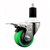 Service Caster 1-1/2 inch expanding stem  stainless steel swivel caster with a 3 inch green polyurethane wheel and a total lock brake. Featuring stainless steel components, these casters are ideal for any equipment with round or square tube legs.