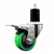 Service Caster 1-3/4 inch expanding stem  stainless steel swivel caster with a 3 inch green polyurethane wheel and a total lock brake. Featuring stainless steel components, these casters are ideal for any equipment with round or square tube legs.