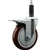 Service Caster 1 inch expanding stem  stainless steel swivel caster with a 5 inch maroon polyurethane wheel and a total lock brake. Featuring stainless steel components, these casters are ideal for any equipment with round or square tube legs.