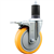 Service Caster 1-5/8 inch expanding stem  stainless steel swivel caster with a 5 inch yellow polyurethane wheel and a total lock brake. Featuring stainless steel components, these casters are ideal for any equipment with round or square tube legs.