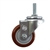 3" Stainless Swivel Caster with Maroon Polyurethane Tread