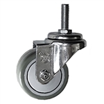 3" Metric Thread  Swivel Caster with Polyurethane Tread