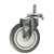 4" Stainless Steel Threaded Stem Swivel Caster with Thermoplastic Rubber Wheel