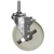 5 Inch Stainless Steel Threaded Stem Swivel Caster with Nylon Wheel and Brake