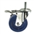 3-1/2" Stainless Steel Swivel Caster with 10mm Threaded Stem, Solid Polyurethane Wheel and Total Lock Brake