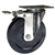 5" Stainless Steel  Swivel Caster with Hard Rubber Wheel and Total Lock Brake