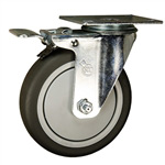 5" Stainless Steel Swivel Caster with Total Lock Brake