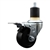 1-7/8 inch expanding adapter stem stainless steel swivel casters with 3 inch soft rubber wheel and total lock