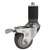 3" Stainless Steel  1-7/8" Expanding Stem Swivel Caster with Thermoplastic Rubber Wheel and Total Lock Brake