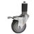 3-1/2" Stainless Steel  Expanding Stem Swivel Caster with Thermoplastic Rubber Wheel and Total Lock Brake