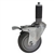 4" Stainless Steel  Expanding Stem Swivel Caster with Thermoplastic Rubber Wheel and Total Lock Brake