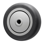 3-1/2" x 1-1/4"  Thermoplastic Rubber  on Poly Wheel