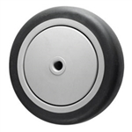 5" x 1-1/4"  Thermoplastic Rubber  on Poly Wheel