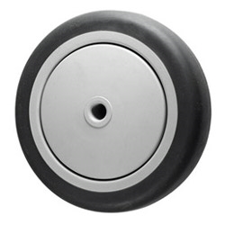 5" x 1-1/4"  Thermoplastic Rubber  on Poly Wheel