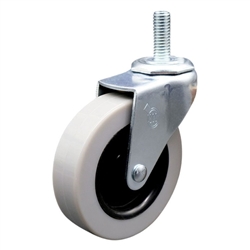 3 inch threaded stem swivel caster with a thermoplastic rubber tread wheel
