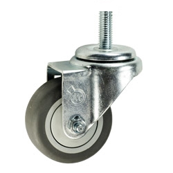 3" Threaded Stem Swivel Caster with Thermoplastic Rubber Tread