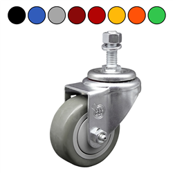 3.5" Swivel Caster with Polyurethane Tread