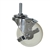 4" Swivel Caster with Solid Nylon Wheel and Top Lock Brake