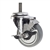 4" Threaded Stem Swivel Caster with Thermoplastic Rubber Tread and Brake
